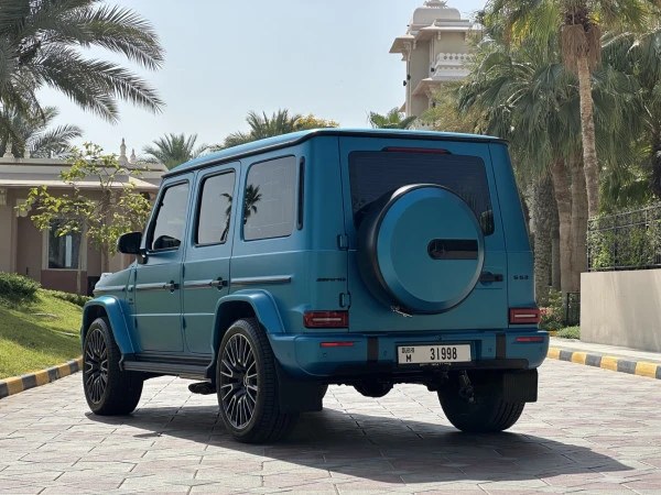 Blue Mercedes G63 AMG Photo 3